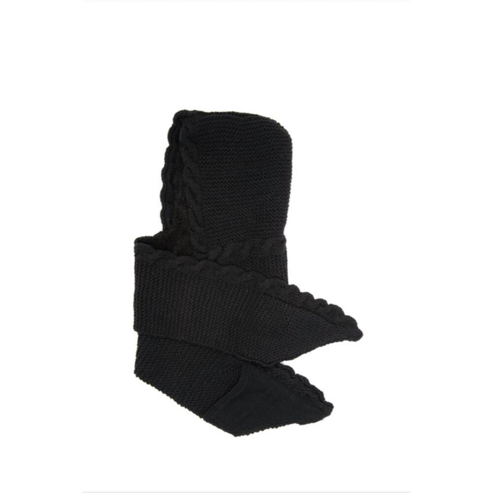 NEW NIRVANNA DESIGNS men's hoody pocket scarf in black